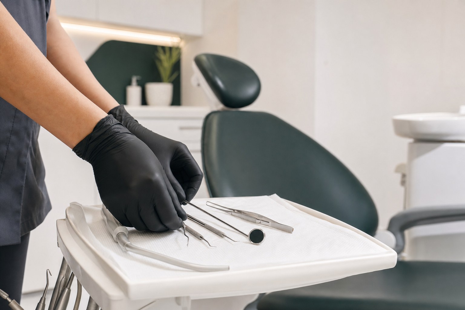 Emergency dental care setting